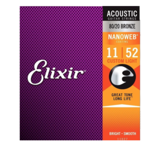 Elixir Nanoweb 80/20 Bronze Acoustic Guitar Strings