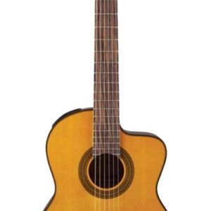 Takamine GC1CE NAT Acoustic Electric Classical Guitar with Cutaway in Natural Gloss Finish